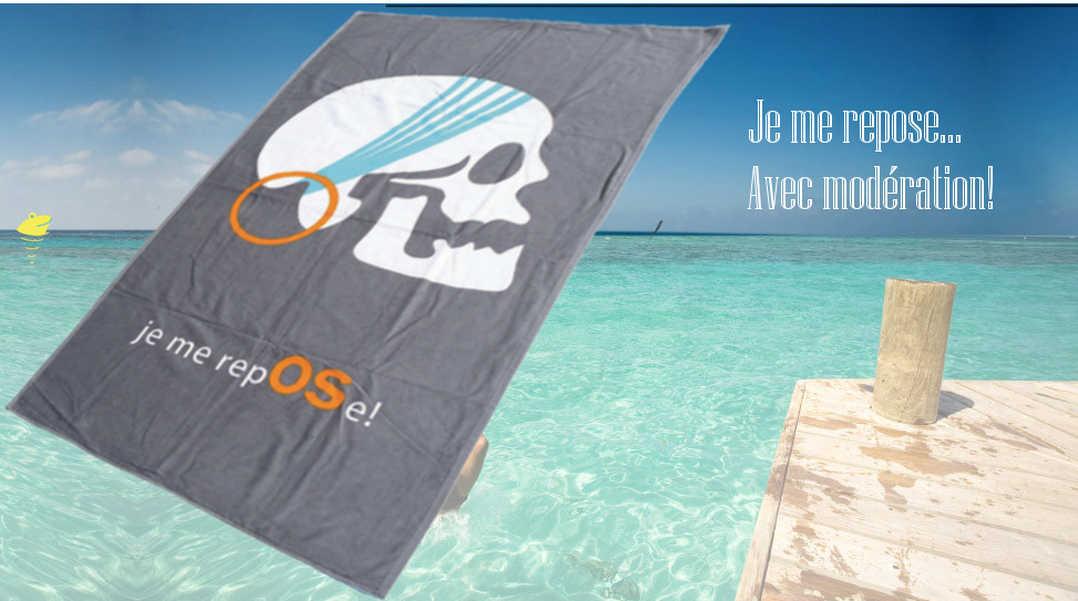 SERVIETTE « Je me repose » boy